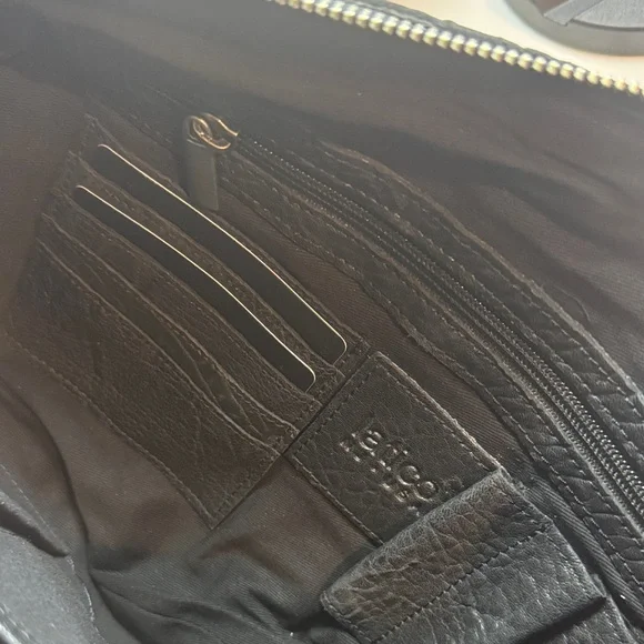 Latico Callie Leather Embossed Black Crossbody Sling Bag/Extra Patterned Strap - Picture 8 of 16